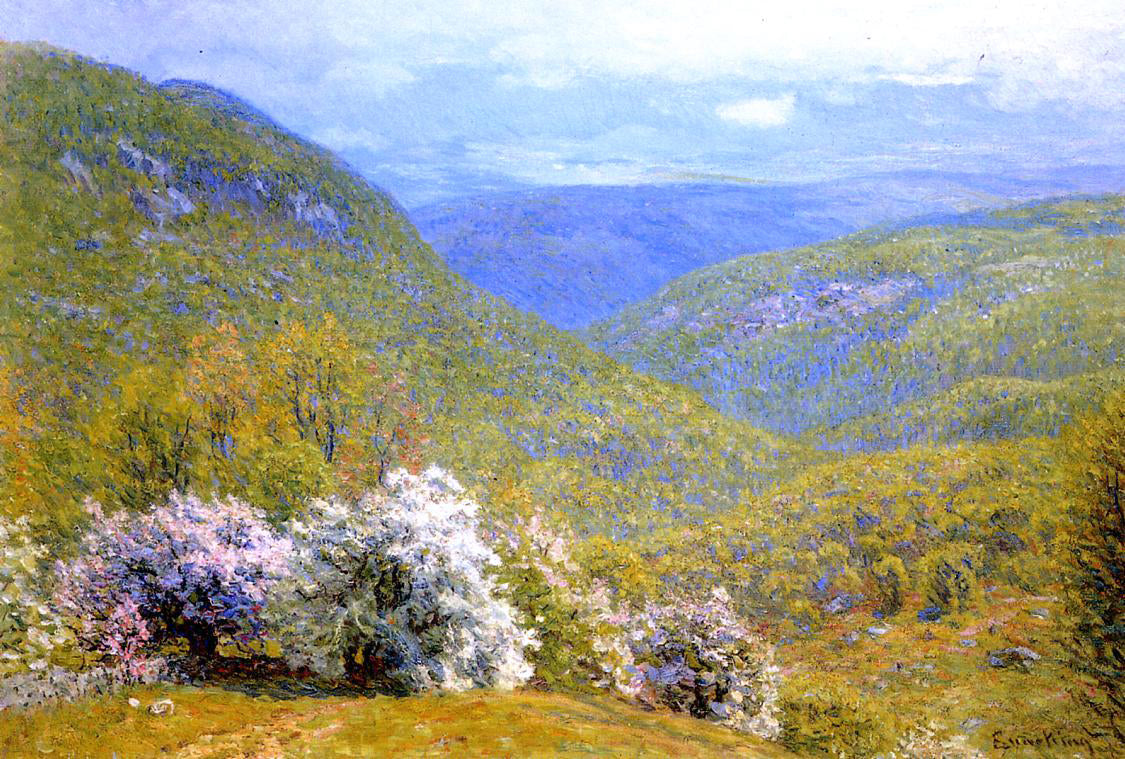 John Joseph Enneking A Spring Hillside - Canvas Print