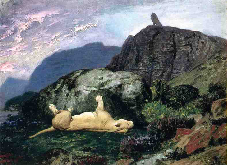 Jean-Leon Gerome Spring in Arabia (study) - Canvas Print