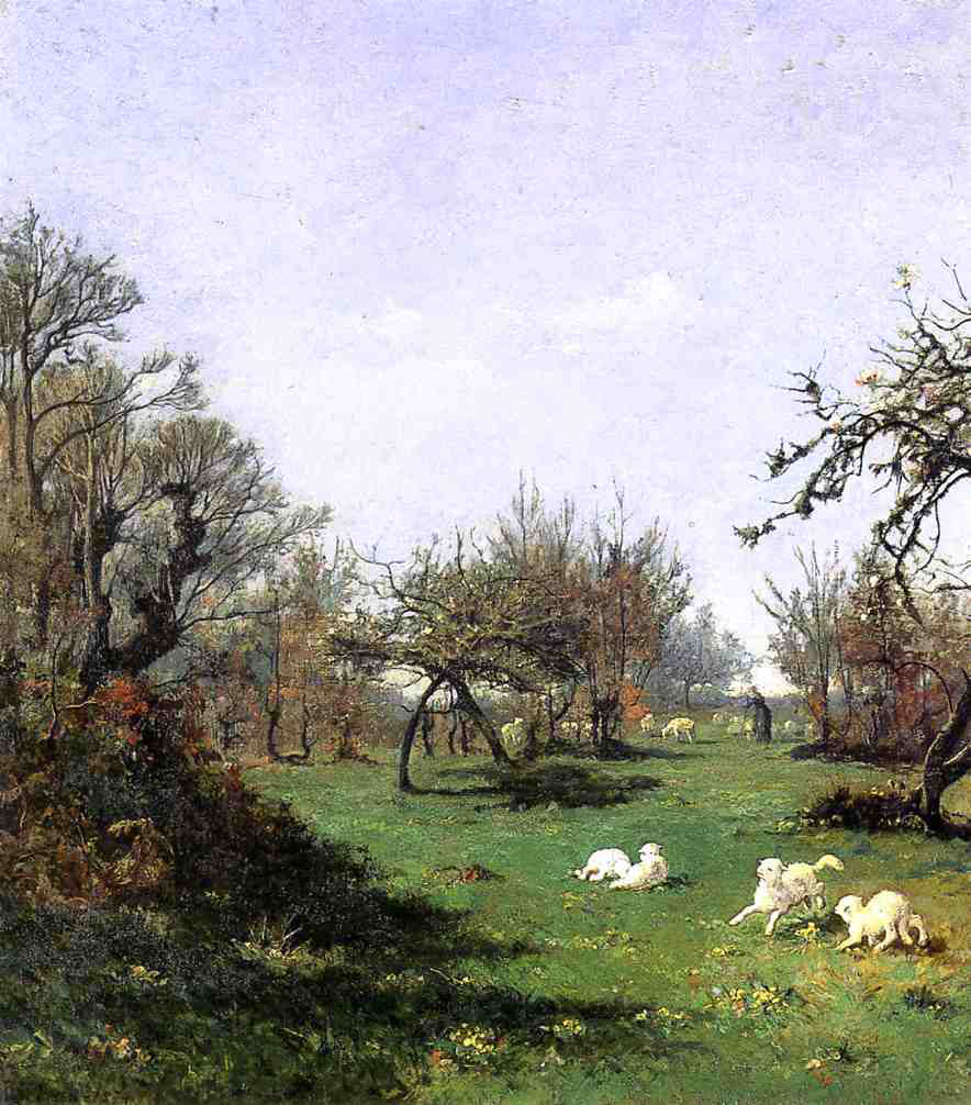 William Lamb Picknell Spring in Pont Aven - Canvas Print