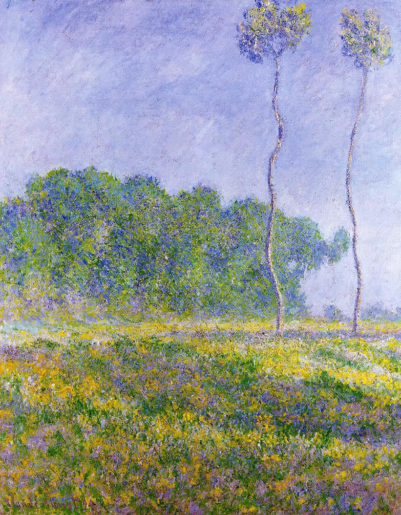 Claude Oscar Monet Spring Landscape - Canvas Print