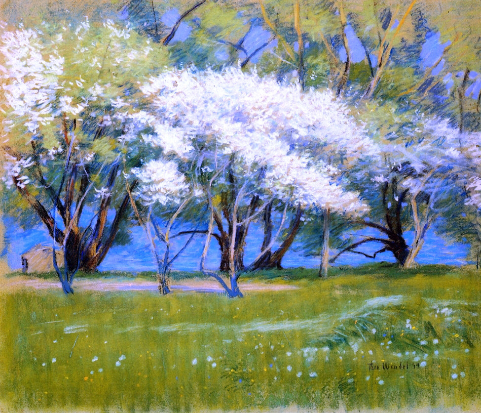 Theodore Wendel Spring Landscape - Canvas Print