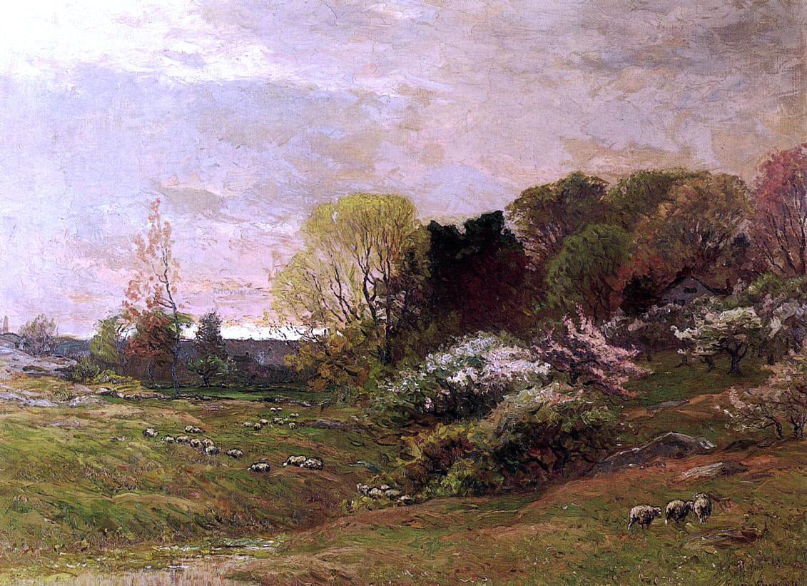 John Joseph Enneking Spring Morning - Canvas Print