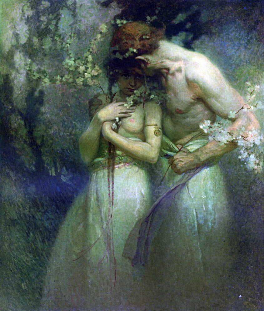 Alphonse Maria Mucha A Spring Night - Canvas Print