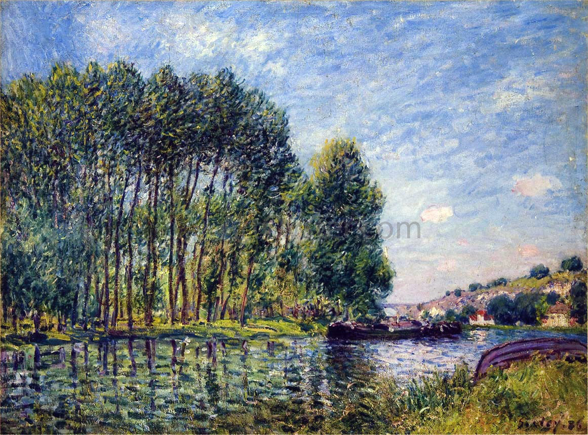 Alfred Sisley Spring on the Loing River - Canvas Print