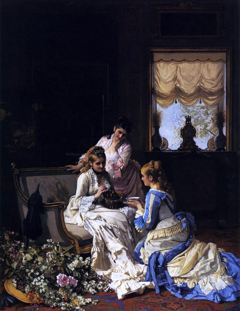 Charles Baugniet Spring's New Arrivals - Canvas Print