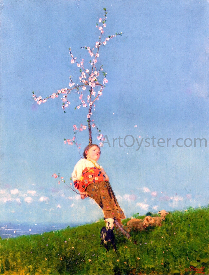 Francesco Paolo Michetti Springtime - Canvas Print