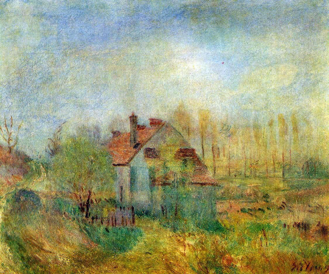 Alfred Sisley Springtime Scene - Morning - Canvas Print