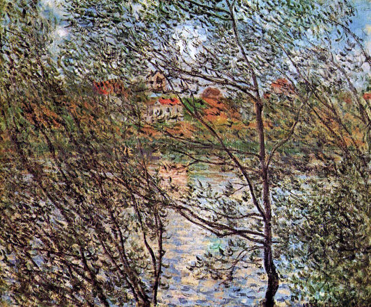 Claude Oscar Monet Springtime through the Branches - Canvas Print