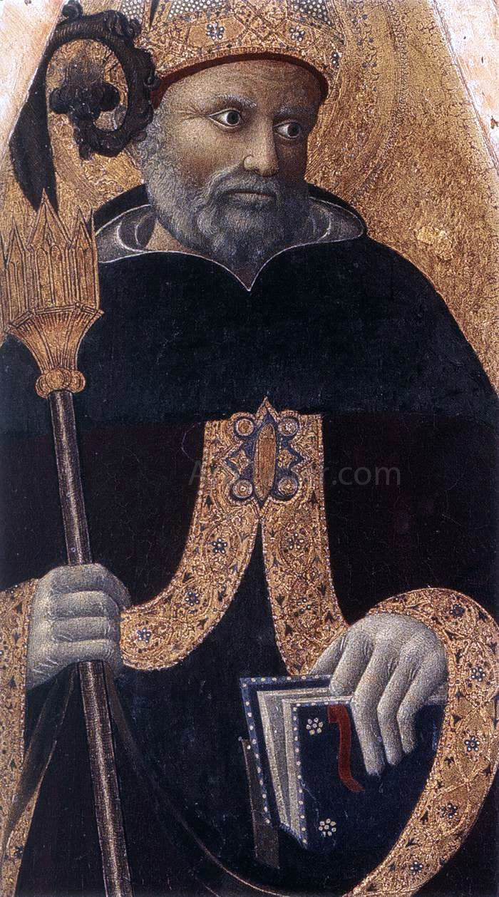 Pietro Di Giovanni d'Ambrogio St Augustin (detail) - Canvas Print