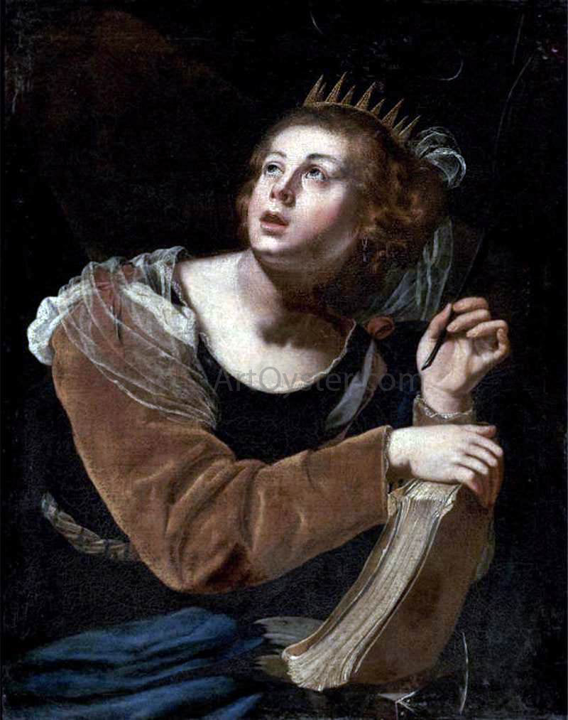 Artemisia Gentileschi St Catherine of Alexandria - Canvas Print