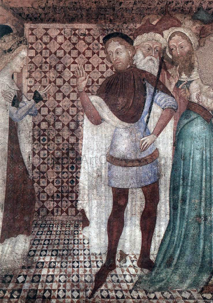 Unknown (4) Masters St Catherine with the Philosophers - Canvas Print