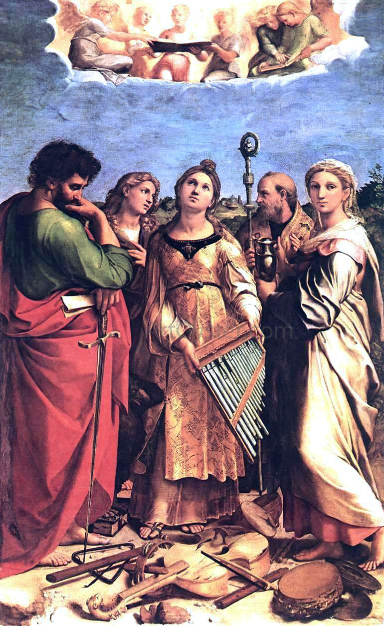 Raphael St Cecilia - Canvas Print
