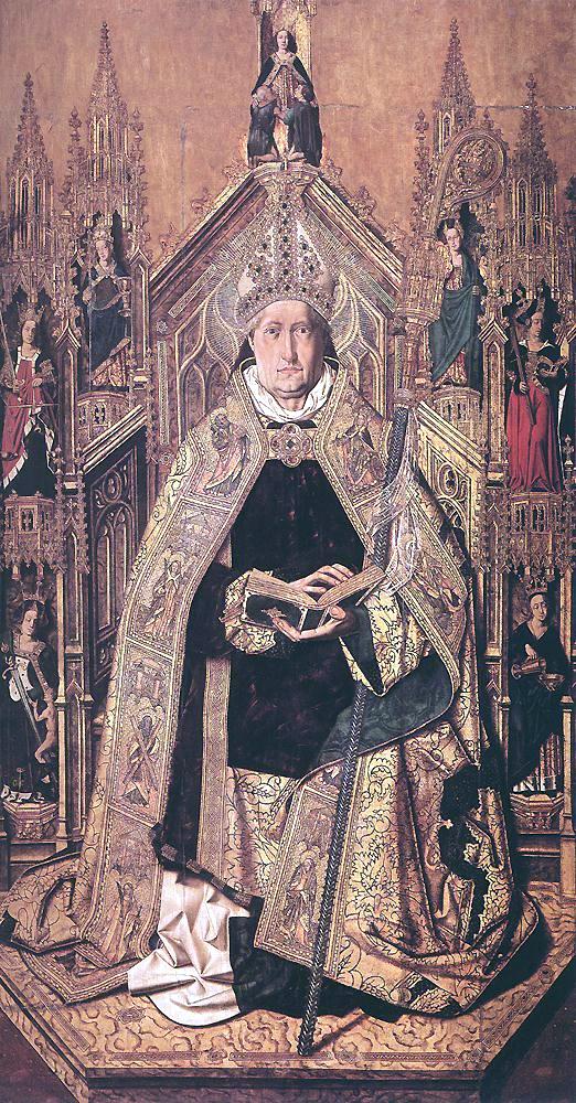 Bartolome Bermejo St Dominic Enthroned in Glory - Canvas Print