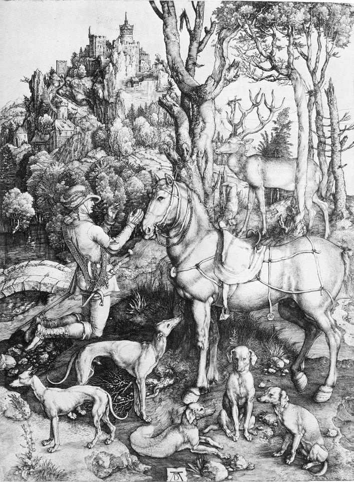 Albrecht Durer St Eustace - Canvas Print