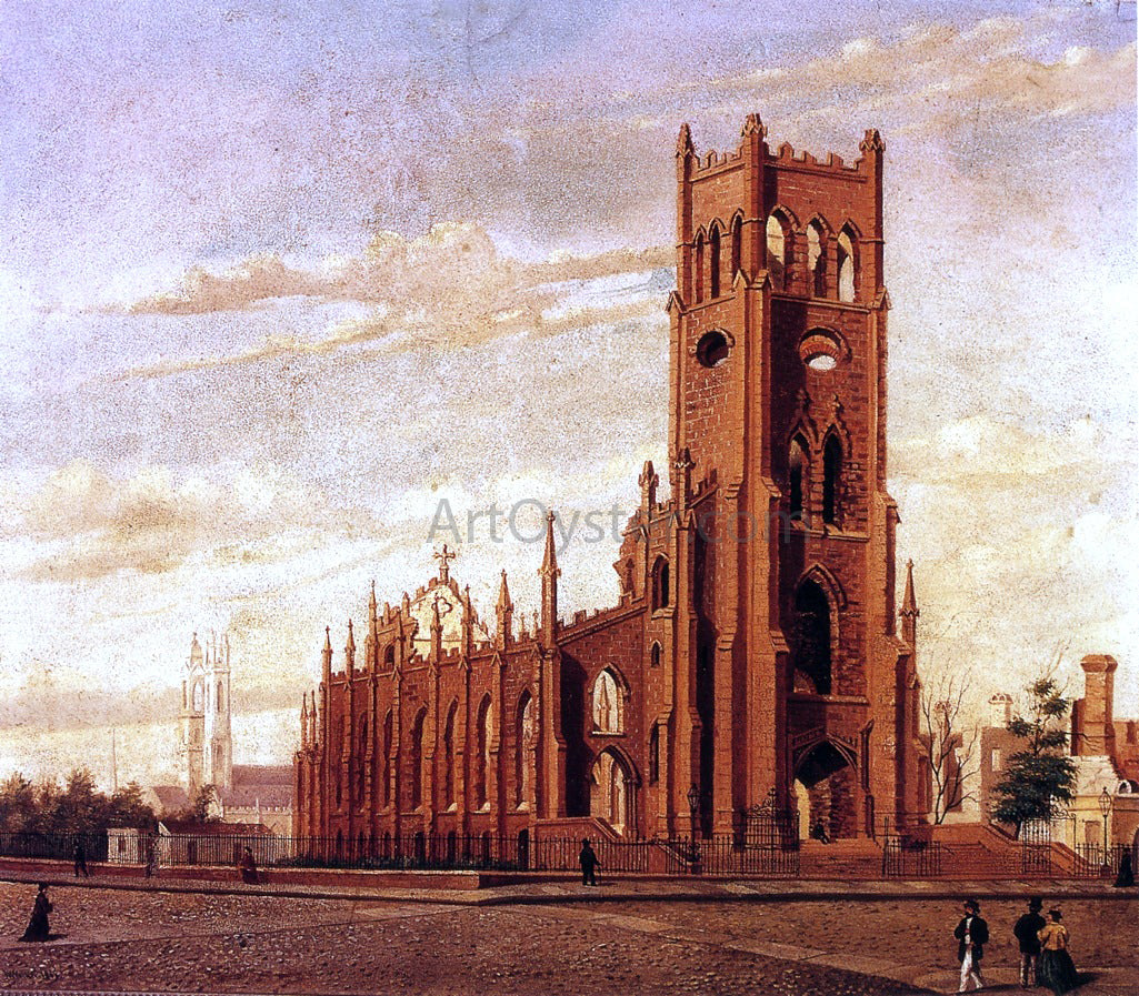 William Aiken Walker St. Finebar's Church, Broad Street, Charleston - Canvas Print