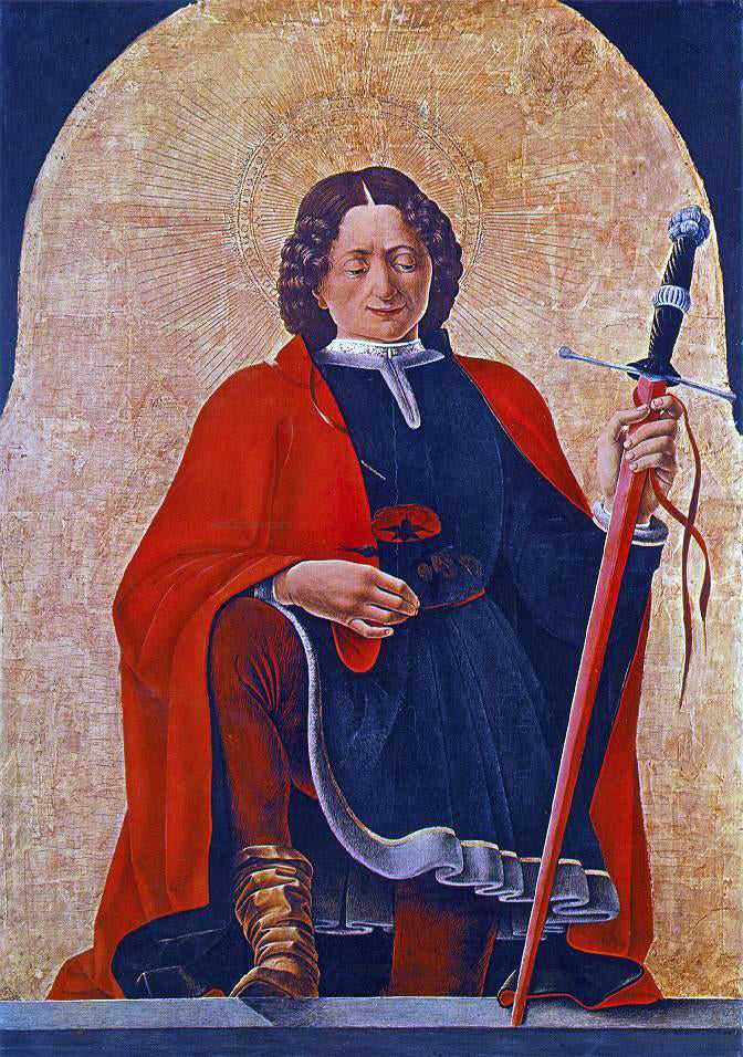 Francesco Del Cossa St Florian (Griffoni Polyptych) - Canvas Print