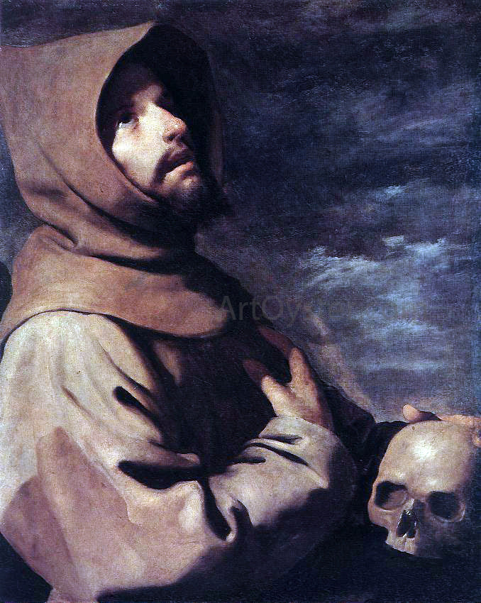 Francisco De Zurbaran St Francis - Canvas Print
