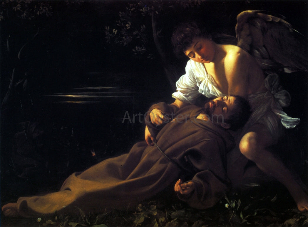 Caravaggio St Francis in Ecstasy - Canvas Print
