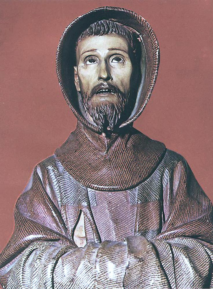Pedro De Mena St Francis of Assisi - Canvas Print