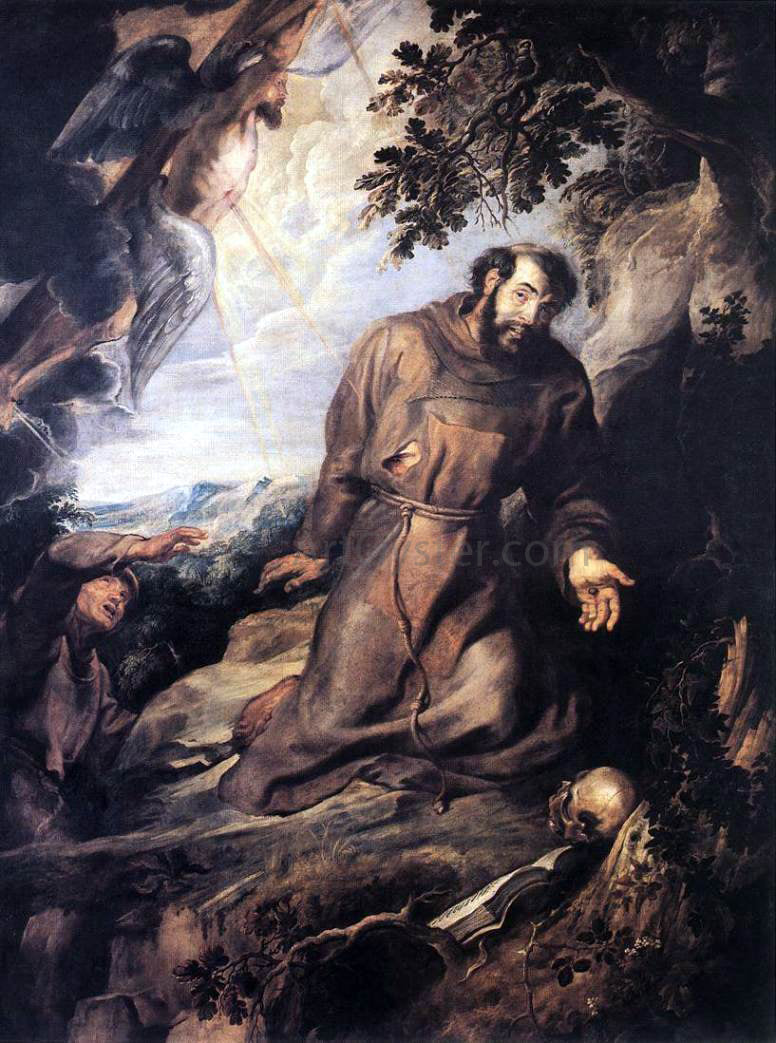 Peter Paul Rubens St Francis of Assisi Receiving the Stigmata - Canvas Print