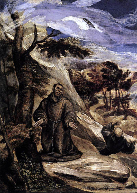 El Greco St Francis Receiving the Stigmata - Canvas Print