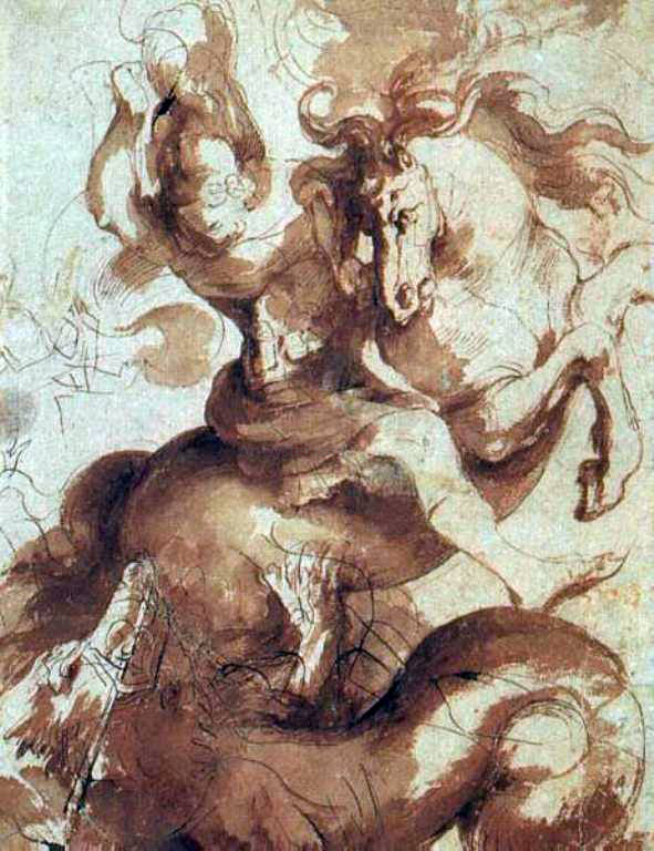 Peter Paul Rubens St. George Slaying the Dragon - Canvas Print