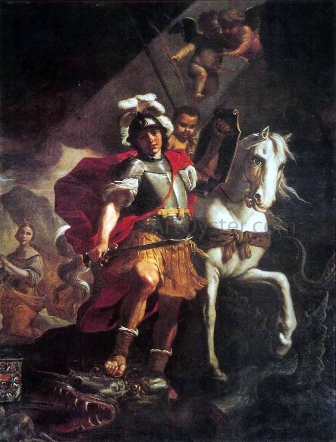 Mattia Preti St. George Victorious over the Dragon - Canvas Print