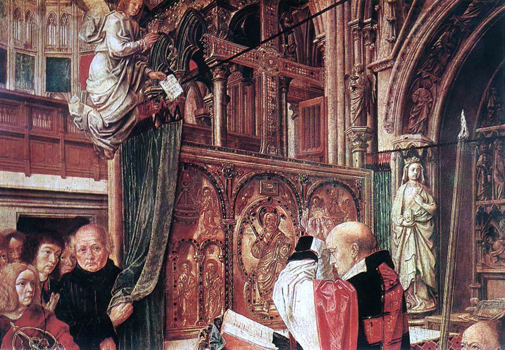 Master Saint Gilles St Gilles' Mass (detail) - Canvas Print