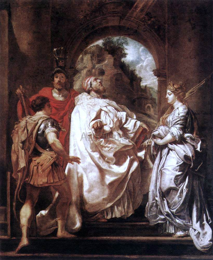 Peter Paul Rubens St Gregory the Great with Saints - Canvas Print