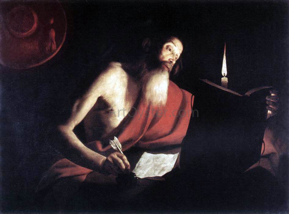 Trophime Bigot St Jerome - Canvas Print