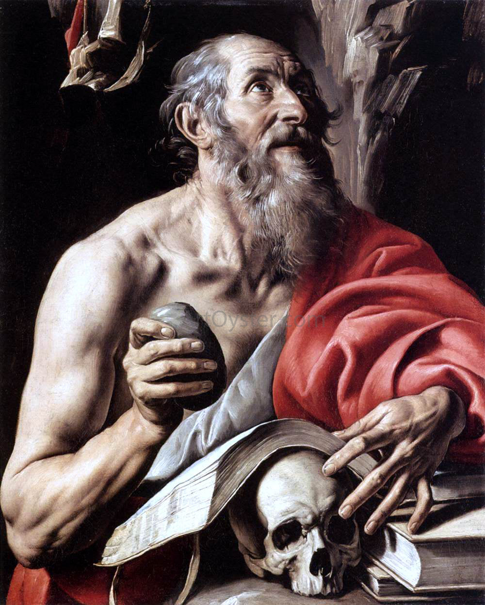 Tanzio Da Varallo St Jerome - Canvas Print