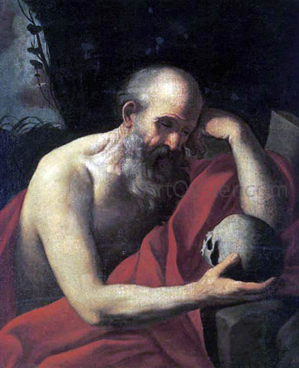Elisabetta Sirani St. Jerome - Canvas Print