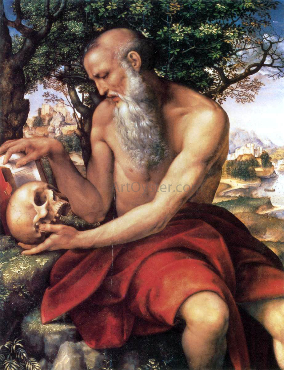Cesare Da Sesto St Jerome - Canvas Print