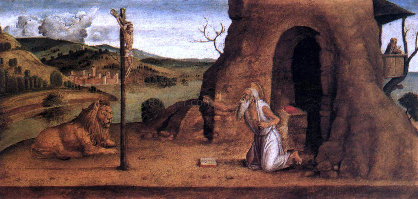 Lazzaro Bastiani St Jerome in the Desert - Canvas Print