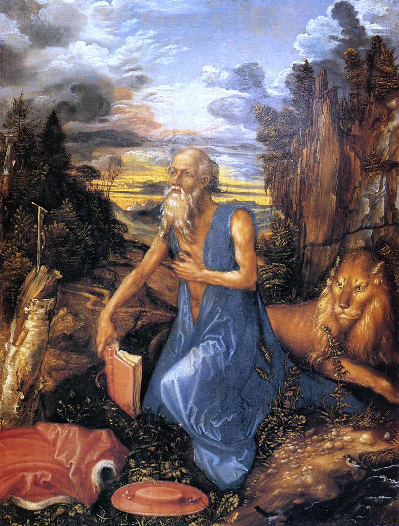 Albrecht Durer St. Jerome in the Wilderness - Canvas Print
