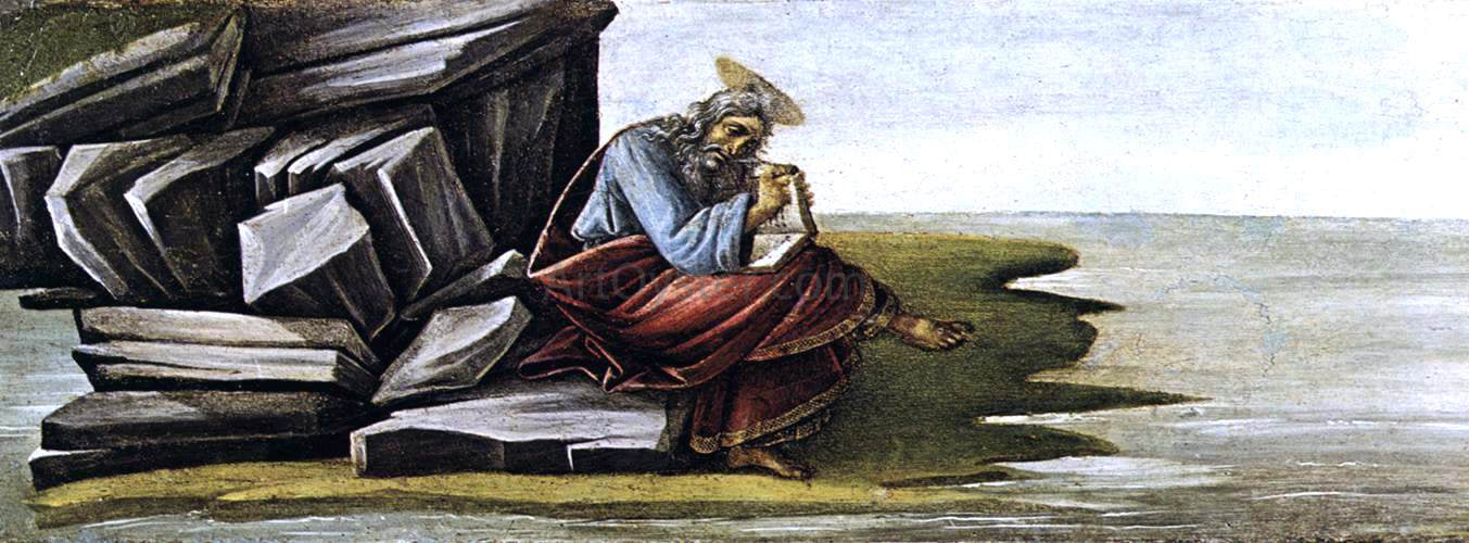 Sandro Botticelli St John on Patmos (San Marco Altarpiece) - Canvas Print