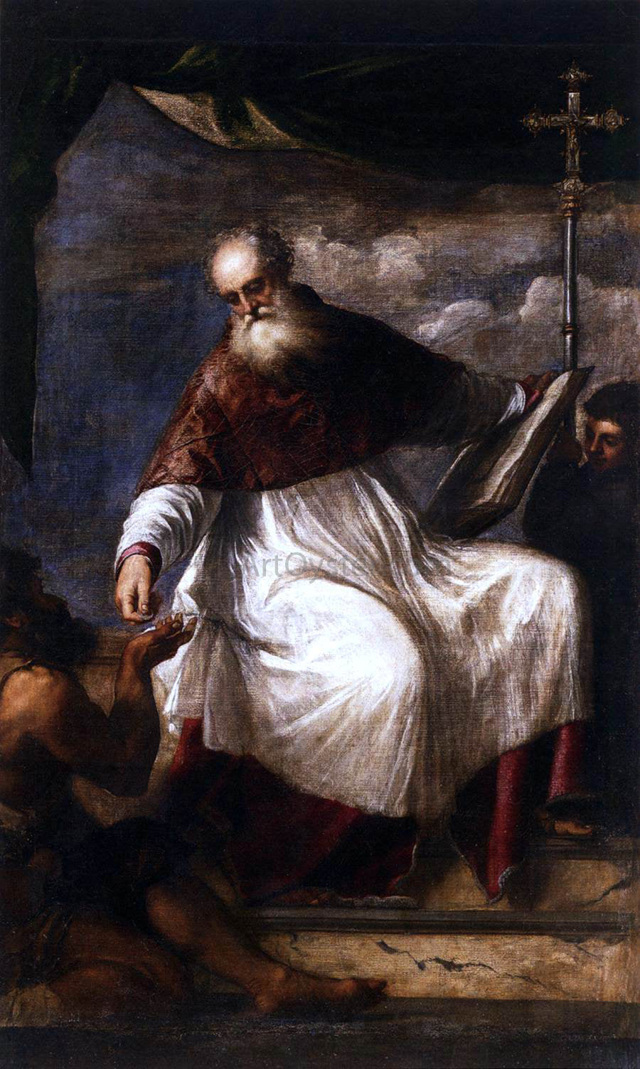 Titian St John the Almsgiver - Canvas Print