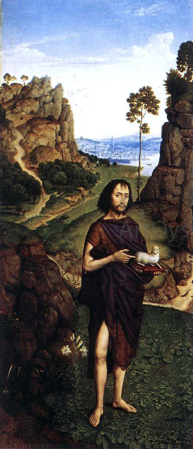 The Younger Dieric Bouts St John the Baptist - Canvas Print