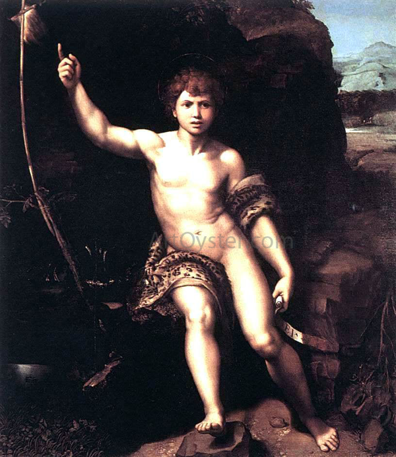 Raphael St John the Baptist - Canvas Print