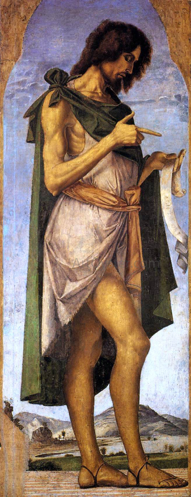 Alvise Vivarini St John the Baptist - Canvas Print