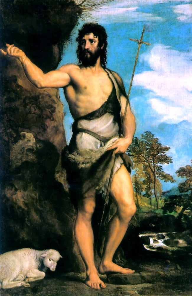 Titian St. John the Baptist - Canvas Print