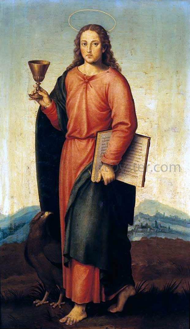 Juan de es De Juanes St John the Evangelist - Canvas Print
