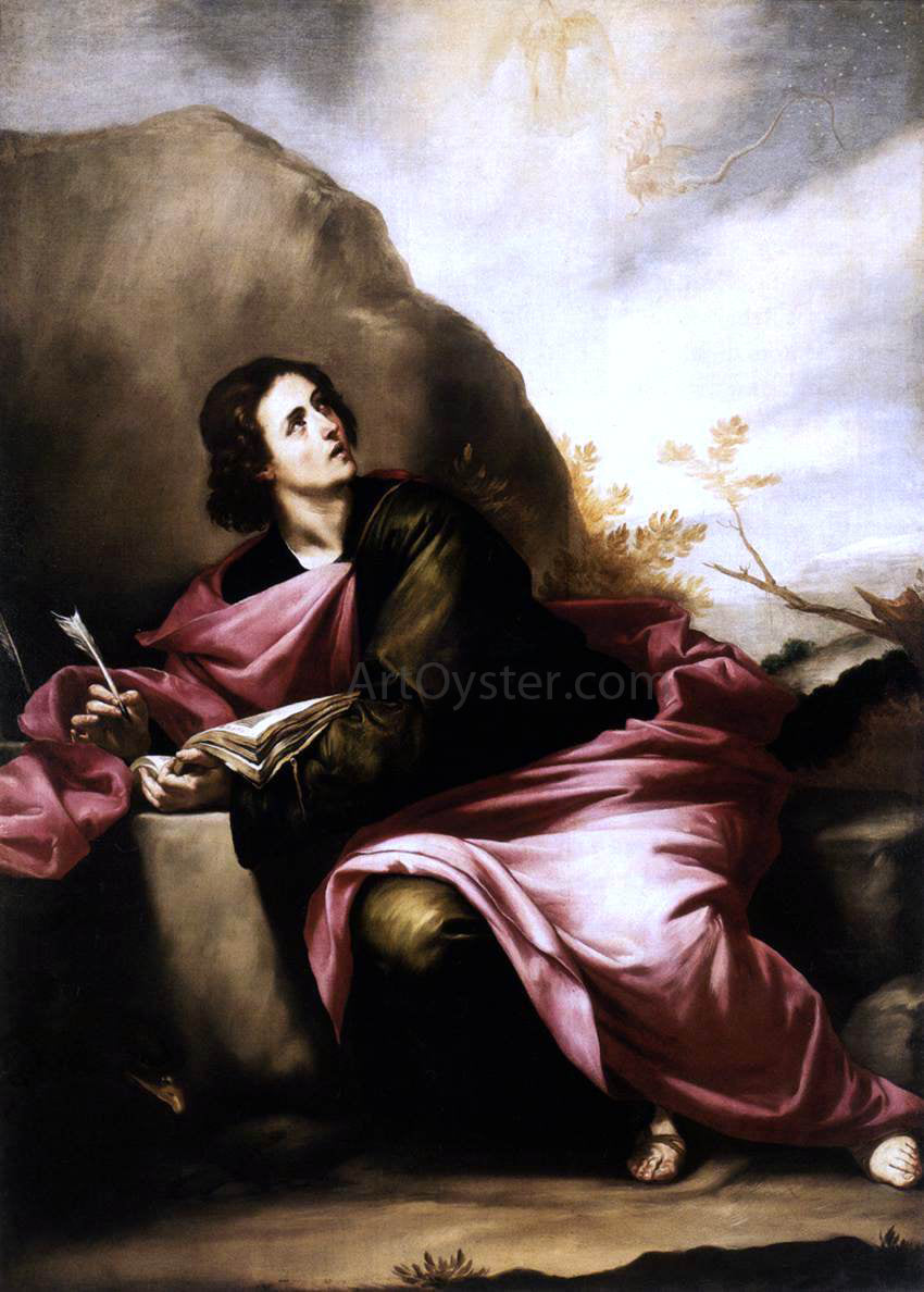 Alonso Cano St John the Evangelist on Pathmos - Canvas Print