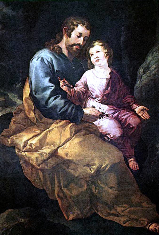 The Elder Francisco De Herrera St Joseph and the Child - Canvas Print
