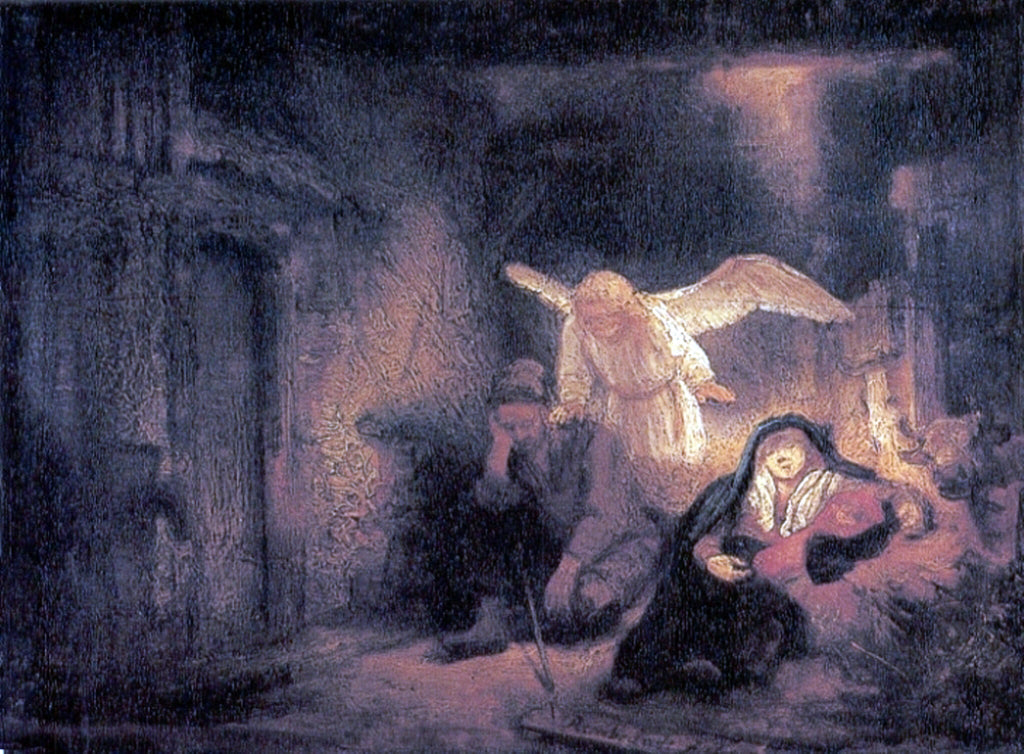 Rembrandt Van Rijn St. Joseph's Dream - Canvas Print