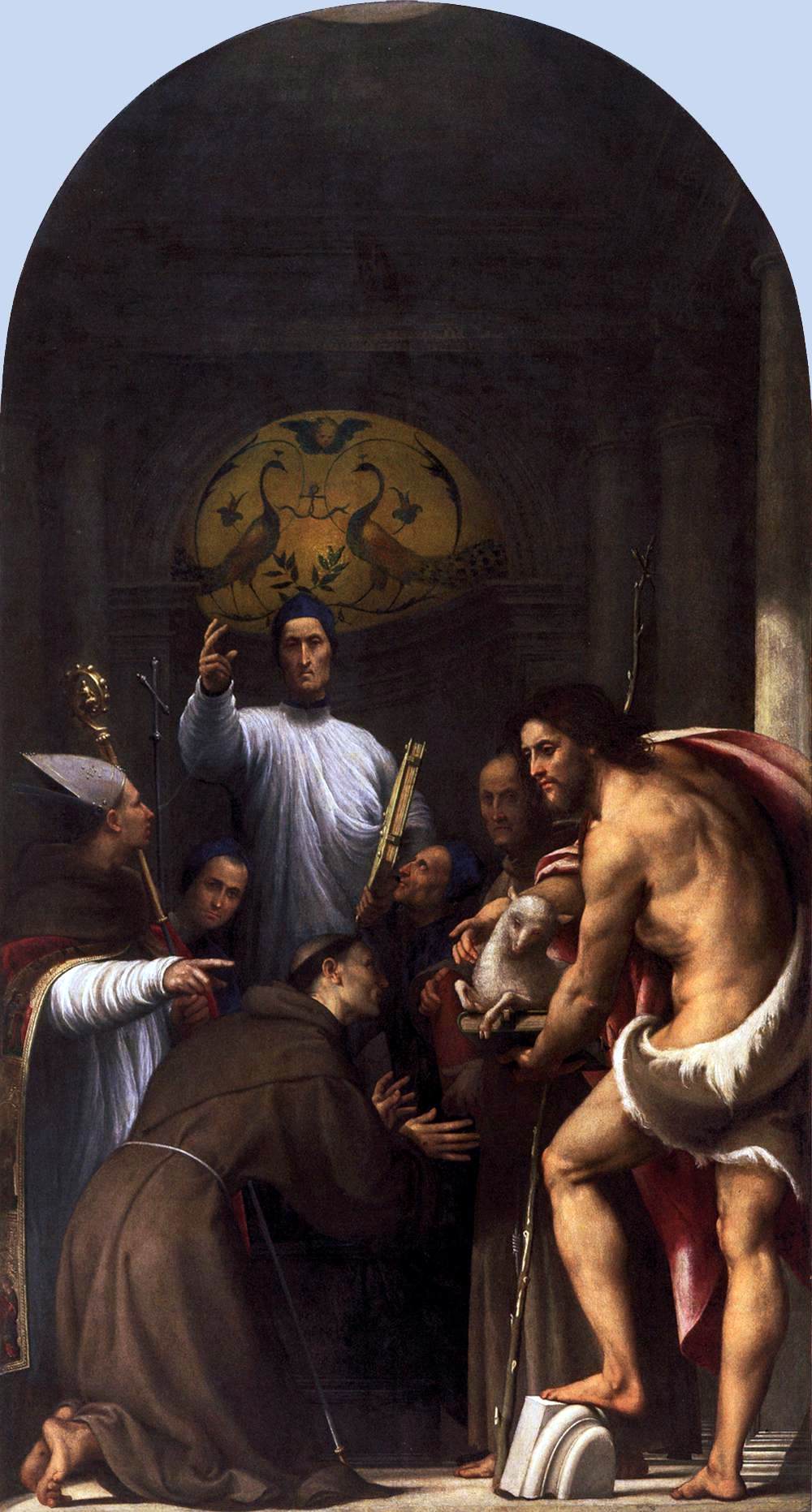 Porde St Lorenzo Giustiniani and Other Saints - Canvas Print