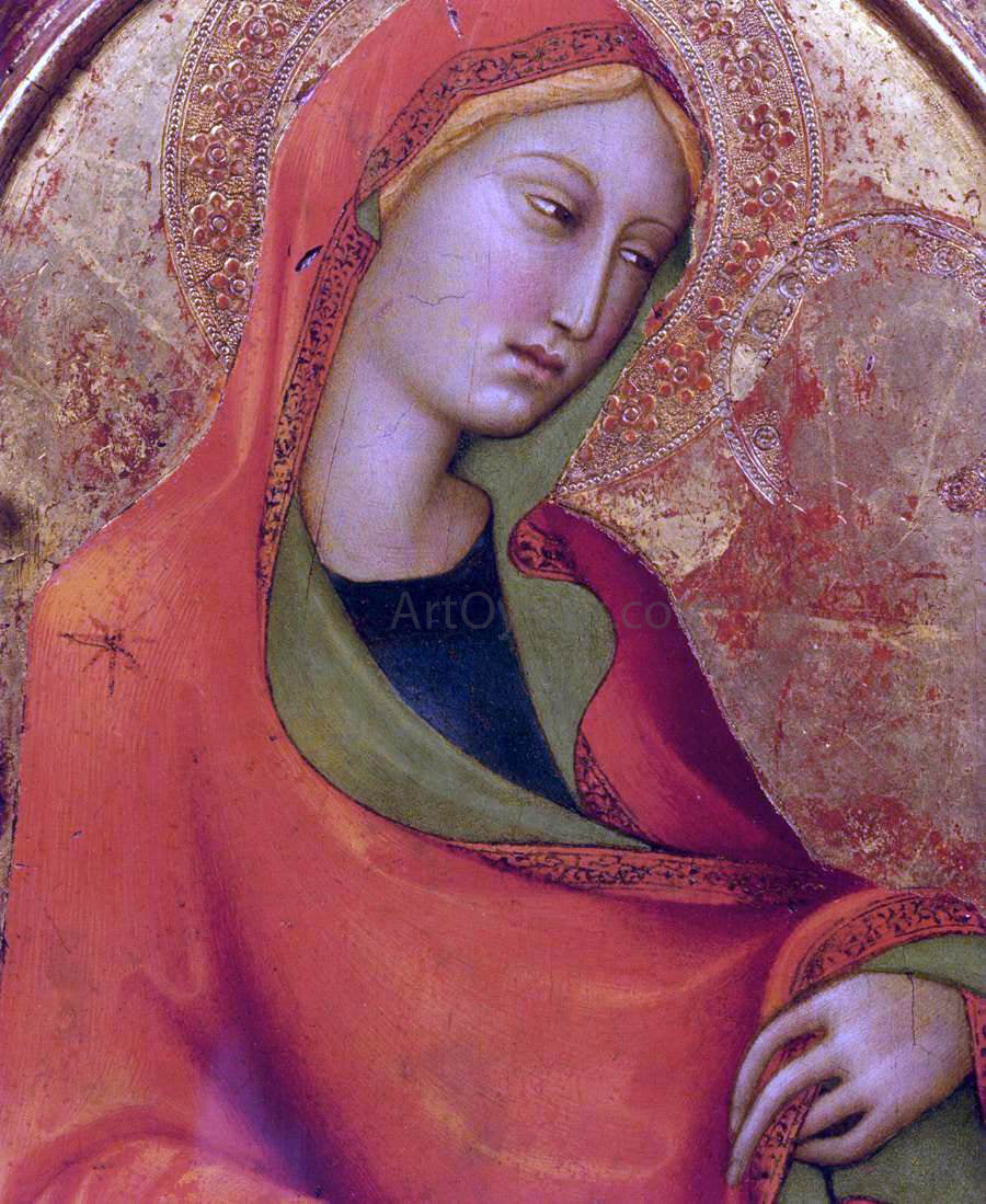 Lippo Memmi St Mary Magdalen (detail) - Canvas Print