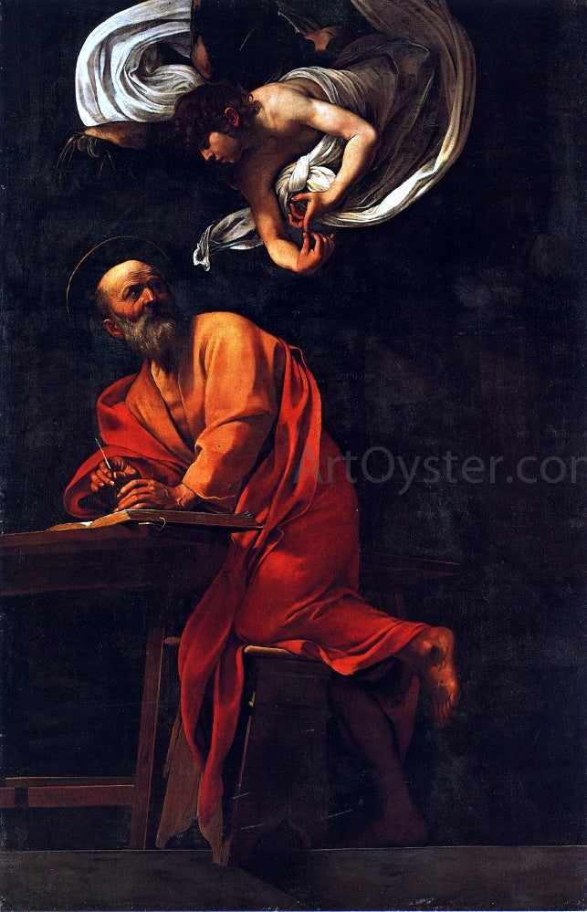 Caravaggio St. Matthew and the Angel - Canvas Print