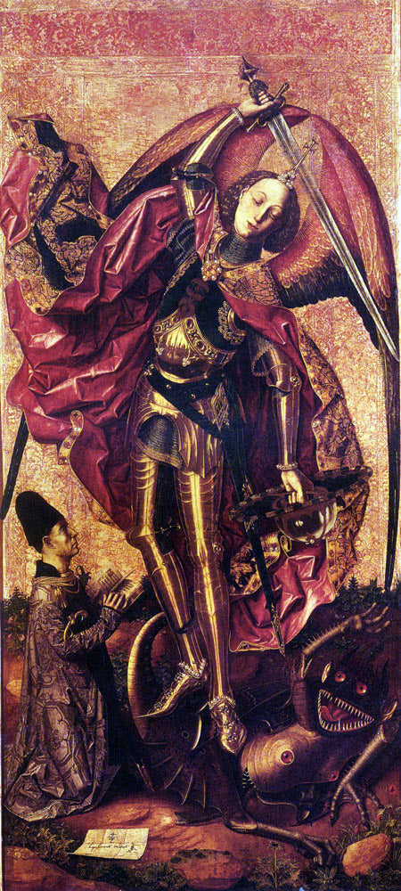 Bartolome Bermejo St. Michael And The Dragon - Canvas Print