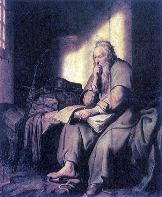 Rembrandt Van Rijn St. Paul in Prison - Canvas Print